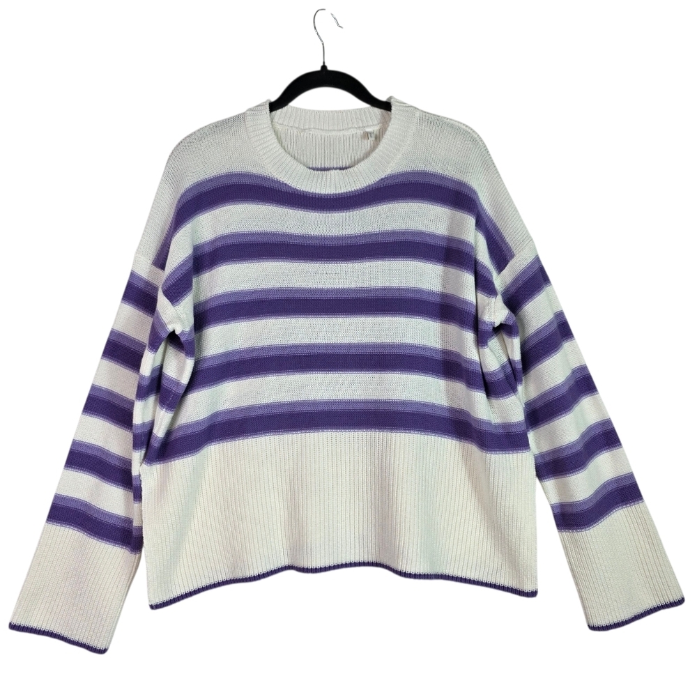 Rich & Royal stripes knitted cotton sweater